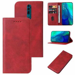 For OPPO Reno 10x Zoom Magnetic Closure Leather Phone Case(Red)