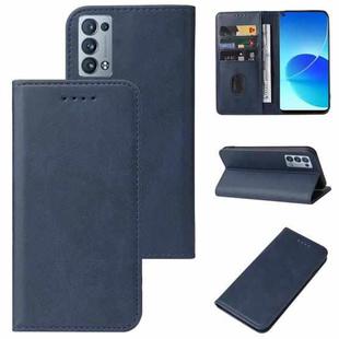 For OPPO Reno6 Pro+ 5G Magnetic Closure Leather Phone Case(Blue)
