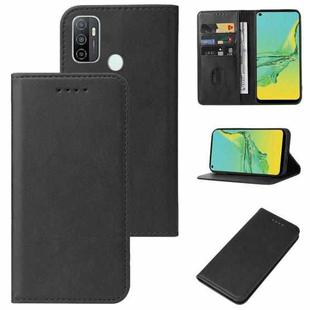 For OPPO A33 2020 Magnetic Closure Leather Phone Case(Black)