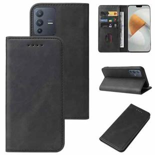 For vivo S12 5G / V23 5G Magnetic Closure Leather Phone Case(Black)