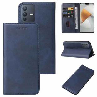 For vivo S12 5G / V23 5G Magnetic Closure Leather Phone Case(Blue)