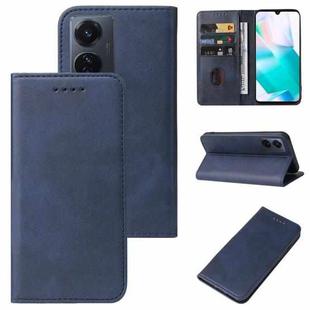 For vivo T1 Snapdragon 778G Magnetic Closure Leather Phone Case(Blue)