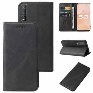 For vivo Y51s Magnetic Closure Leather Phone Case(Black)