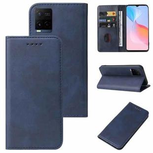 For vivo Y21 2021 Magnetic Closure Leather Phone Case(Blue)