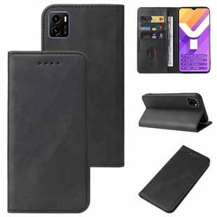 For vivo Y15s Magnetic Closure Leather Phone Case(Black)