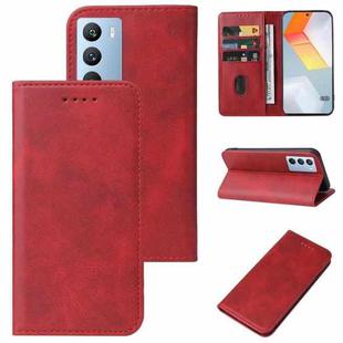 For vivo iQOO 9 SE Magnetic Closure Leather Phone Case(Red)