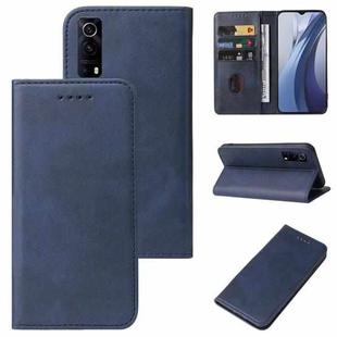 For vivo iQOO Z3 5G (CN) / Y72 5G (Vietnamese) Magnetic Closure Leather Phone Case(Blue)