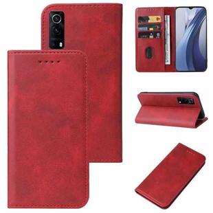 For vivo iQOO Z3 5G (CN) / Y72 5G (Vietnamese) Magnetic Closure Leather Phone Case(Red)