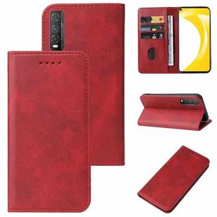 For vivo iQOO U1 Magnetic Closure Leather Phone Case(Red)