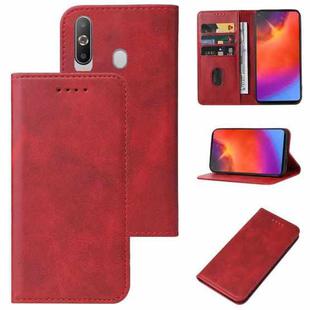 For Samsung Galaxy A9 Pro 2019 Magnetic Closure Leather Phone Case(Red)