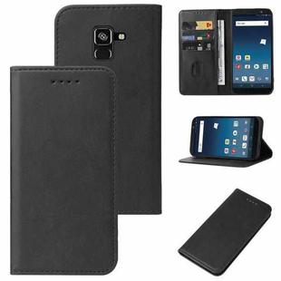 For Samsung Galaxy Feel 2 Magnetic Closure Leather Phone Case(Black)