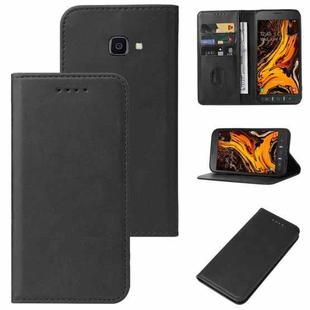 For Samsung Galaxy Xcover 4s Magnetic Closure Leather Phone Case(Black)