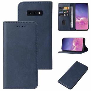 For Samsung Galaxy S10e Magnetic Closure Leather Phone Case(Blue)