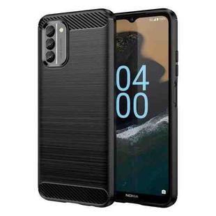 For Nokia G400 5G Brushed Texture Carbon Fiber TPU Phone Case(Black)