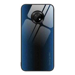 For Huawei Enjoy 20 Plus 5G Texture Gradient Glass TPU Phone Case(Blue)