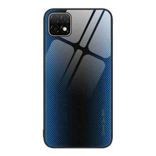 For Huawei Enjoy 20 5G Texture Gradient Glass TPU Phone Case(Blue)