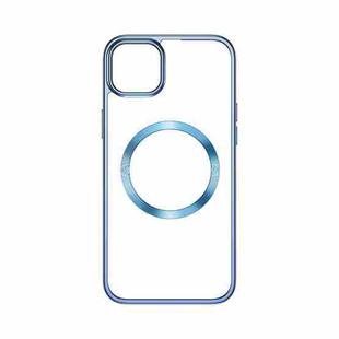 For iPhone 14 Plus TOTUDESIGN AA-188 Crystal Series TPU+PC MagSafe Case (Blue)