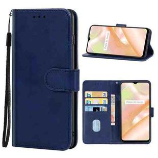 For Realme C33 Leather Phone Case(Blue)