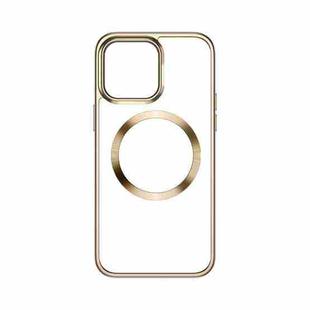 For iPhone 14 Pro TOTUDESIGN AA-188 Crystal Series TPU+PC MagSafe Case(Gold)