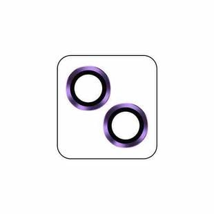 For iPhone 14 / 14 Plus TOTUDESIGN AB-061 Golden Shield Series Metal Frame Camera Lens Film(Purple)