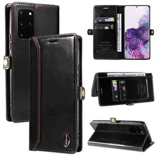 For Samsung Galaxy S20+ GQUTROBE RFID Blocking Oil Wax Leather Phone Case(Black)