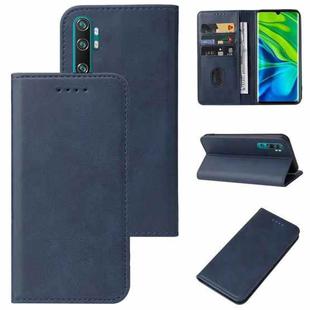 For Xiaomi Mi CC9 Pro Magnetic Closure Leather Phone Case(Blue)