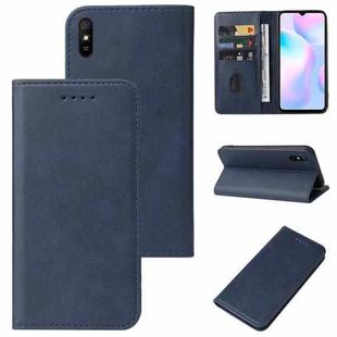 For Xiaomi Redmi 9A Sport Magnetic Closure Leather Phone Case(Blue)