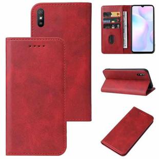 For Xiaomi Redmi 9i Magnetic Closure Leather Phone Case(Red)