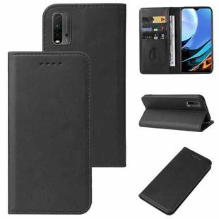 For Xiaomi Redmi 9T Magnetic Closure Leather Phone Case(Black)