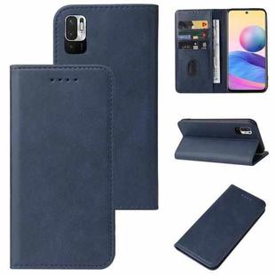 For Xiaomi Redmi 10 5G Magnetic Closure Leather Phone Case(Blue)