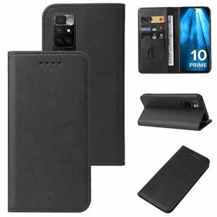 For Xiaomi Redmi 10 Prime 2022 Magnetic Closure Leather Phone Case(Black)