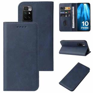 For Xiaomi Redmi 10 Prime 2022 Magnetic Closure Leather Phone Case(Blue)