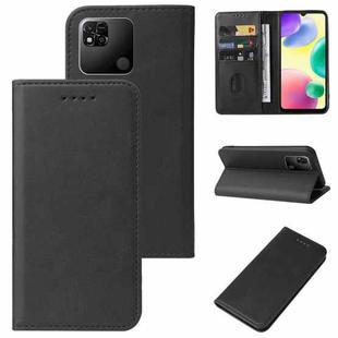 For Xiaomi Redmi 10A Magnetic Closure Leather Phone Case(Black)