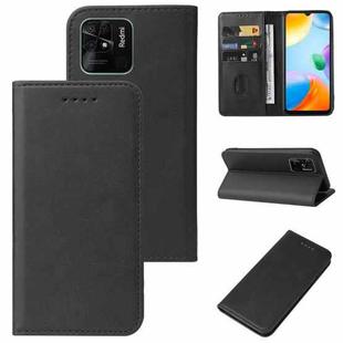 For Xiaomi Redmi 10C Magnetic Closure Leather Phone Case(Black)