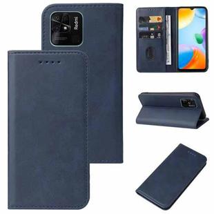 For Xiaomi Redmi 10C Magnetic Closure Leather Phone Case(Blue)