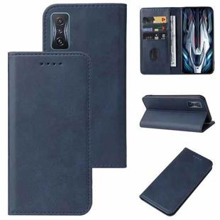 For Xiaomi Redmi K50 Gaming Magnetic Closure Leather Phone Case(Blue)