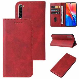 For Xiaomi Redmi Note 8 2021 Magnetic Closure Leather Phone Case(Red)