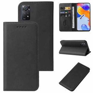 For Xiaomi Redmi Note 11 Pro 5G Magnetic Closure Leather Phone Case(Black)