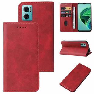For Xiaomi Redmi Note 11E Magnetic Closure Leather Phone Case(Red)