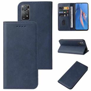 For Xiaomi Redmi Note 11E Pro Magnetic Closure Leather Phone Case(Blue)