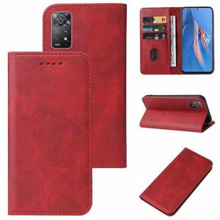 For Xiaomi Redmi Note 11E Pro Magnetic Closure Leather Phone Case(Red)