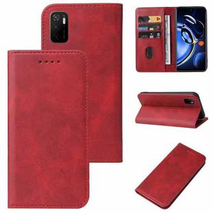 For Xiaomi Redmi Note 11 SE Magnetic Closure Leather Phone Case(Red)