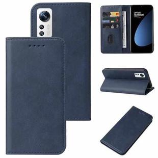 For Xiaomi 12S Magnetic Closure Leather Phone Case(Blue)