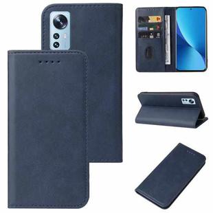 For Xiaomi 12X Magnetic Closure Leather Phone Case(Blue)