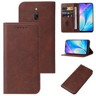 For Xiaomi Redmi 8A Pro Magnetic Closure Leather Phone Case(Brown)