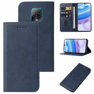 For Xiaomi Redmi 10X Pro 5G Magnetic Closure Leather Phone Case(Blue)