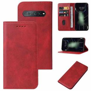For Xiaomi Black Shark 4s Magnetic Closure Leather Phone Case(Red)