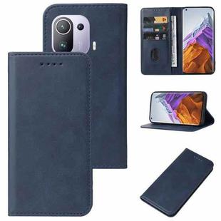 For Xiaomi Mi 11 Pro Magnetic Closure Leather Phone Case(Blue)