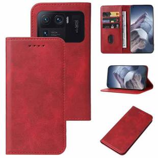 For Xiaomi Mi 11 Ultra Magnetic Closure Leather Phone Case(Red)