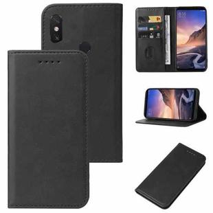 For Xiaomi Mi Max 3 Pro Magnetic Closure Leather Phone Case(Black)